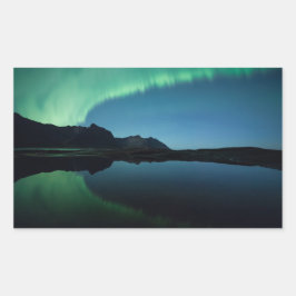 Adesivo Retangular Norte Lights Noruega