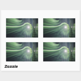 Adesivo Retangular Norte Lights Noruega