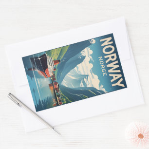 Adesivo Retangular Noruega