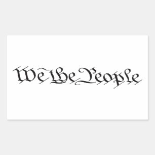 Adesivo Retangular NÓS, AS PESSOAS - CONSTITUIÇÃO - Vinhetas Patriota
