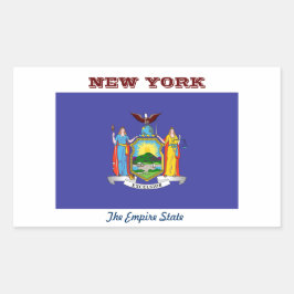 Adesivo Retangular Nova York, O Estado Imperial,