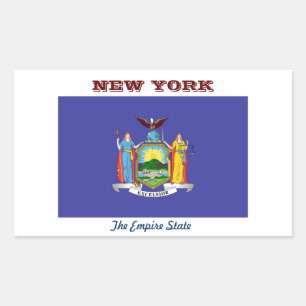 Adesivo Retangular Nova York, O Estado Imperial,