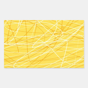Adesivo Retangular Novo padrão amarelo canário tendência para acessór