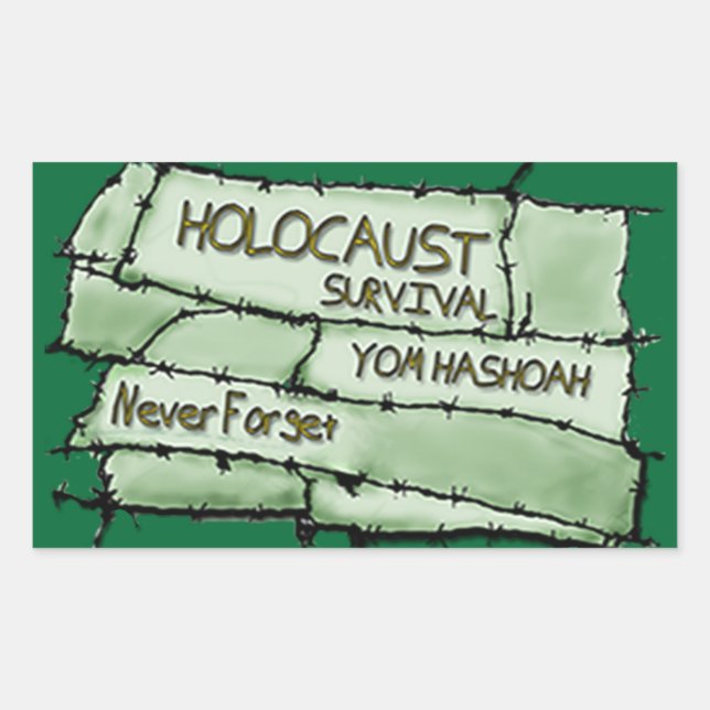 Adesivo Retangular Nunca Esquecer (Frente)