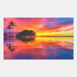 Adesivo Retangular Nuvens majestosas e reflexões