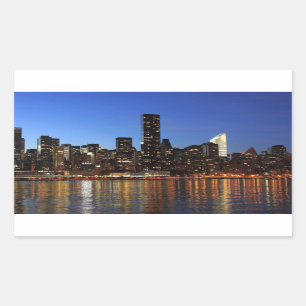 Adesivo Retangular NYC Nova Iorque Manhattan Night