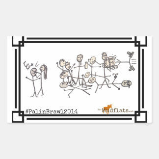 Adesivo Retangular O Brawl Palin, por Jeanne Devon