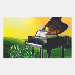 ADESIVO RETANGULAR O CANÁRIO DO SOL!