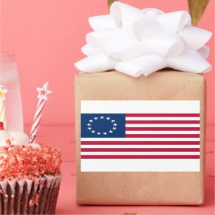 Adesivo Retangular O Círculo de Estrelas, Bandeira Americana por Bets