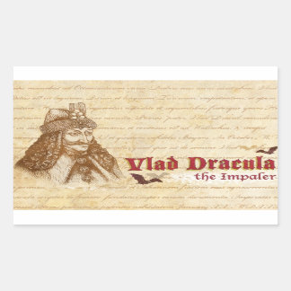 Adesivo Retangular O conde histórico Drácula
