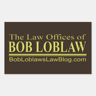 Adesivo Retangular O Escritório de Advocacia BOB LOBLAW