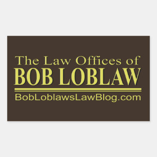 Adesivo Retangular O Escritório de Advocacia BOB LOBLAW