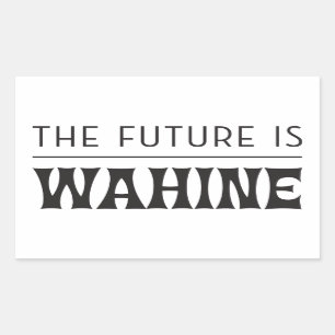 Adesivo Retangular O futuro é feminino / Wahine