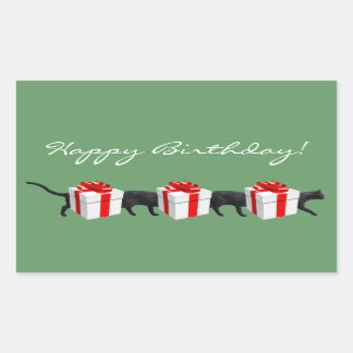 Adesivo Retangular O Gato Mais Longo do Mundo