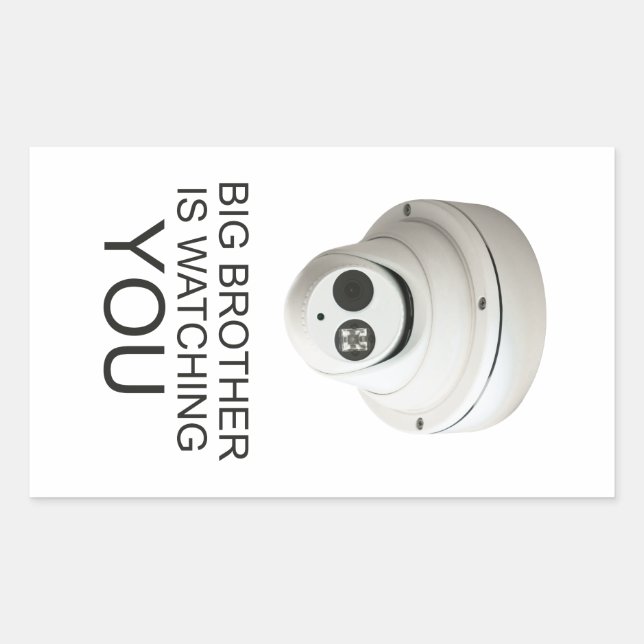 Adesivo Retangular O irmão mais velho está te vigiando (Frente)