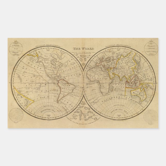 Adesivo Retangular O Mundo 3 (Frente)
