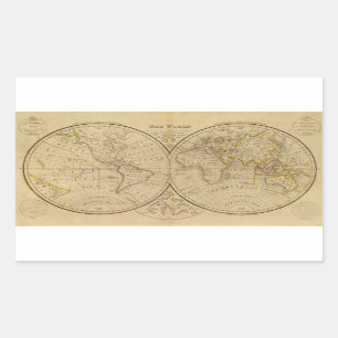 Adesivo Retangular O Mundo 3