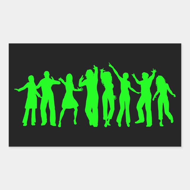 Adesivo Retangular O Partido Verde (Frente)