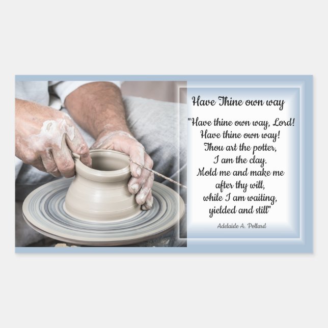 Adesivo Retangular O Potter no trabalho, tenha o seu jeito (Frente)