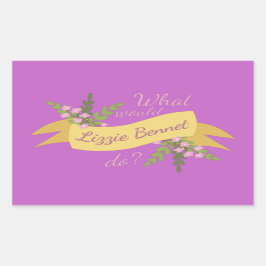 Adesivo Retangular O Que Lizzie Bennet Faria? II