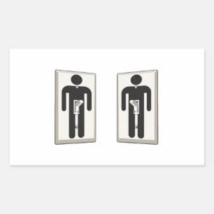 Adesivo Retangular O que quer que o gira no interruptor da luz