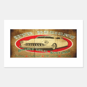 Adesivo Retangular O REATOR DE ALTA TEMPERATURA projeta a garagem mal