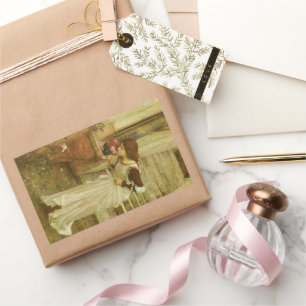 Adesivo Retangular O santuário pelo Waterhouse de JW, arte do