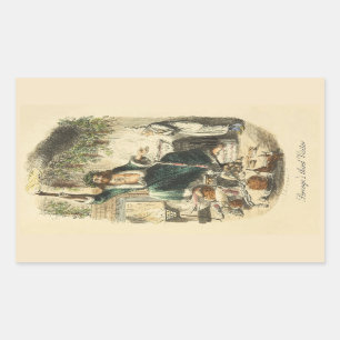 Adesivo Retangular O Terceiro Visitante do Scrooge