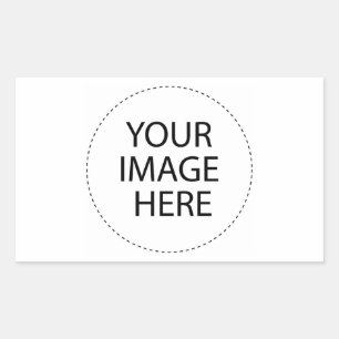 Adesivo Retangular O vazio do modelo   adiciona seu texto da imagem