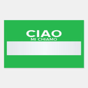 Adesivo Retangular O vazio olá! meu nome é… customizável