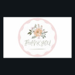 Adesivo Retangular Obrigado, colante<br><div class="desc">Vinhetas Retangulares</div>