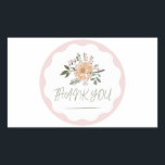 Adesivo Retangular Obrigado, colante<br><div class="desc">Vinhetas Retangulares</div>