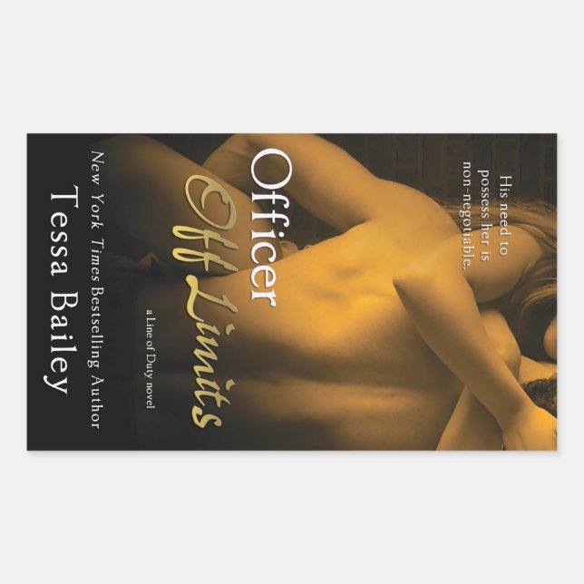 Adesivo Retangular Oficial Off Limits por Tessa Bailey (Frente)