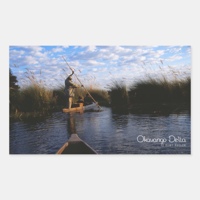 Adesivo Retangular Okavango Delta (Frente)