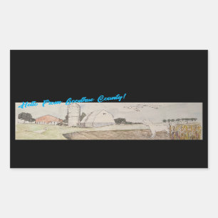 Adesivo Retangular Olá Do Condado De Goodhue