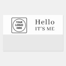 Olá Meu Nome É | Design Minimalista com Logotipo P