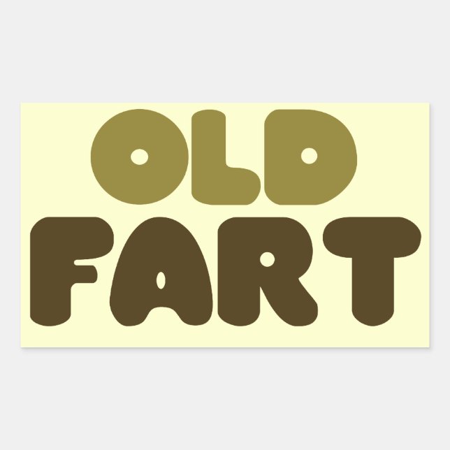 Adesivo Retangular Old Fart (Frente)