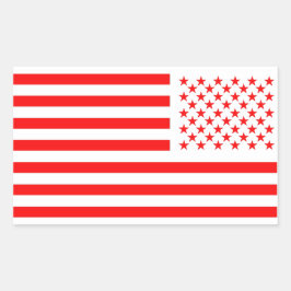 Adesivo Retangular Old Glory Red 