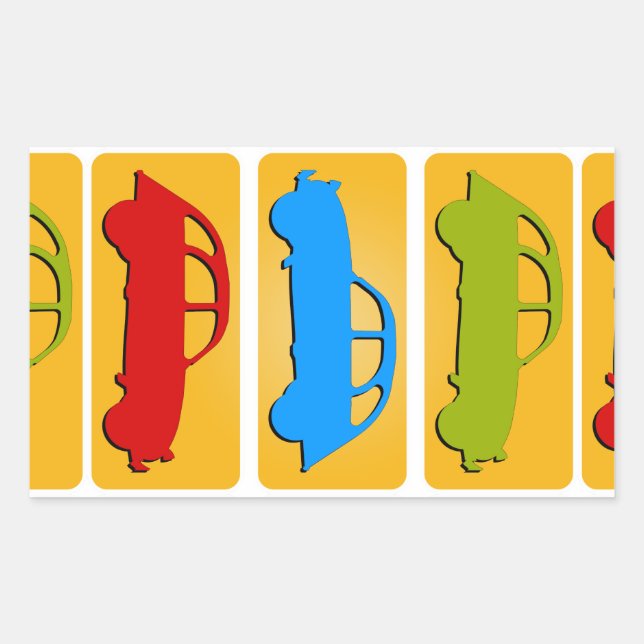 Adesivo Retangular Oldtimer 2cv Ente Ampel (Frente)