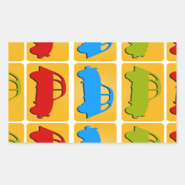 Adesivo Retangular Oldtimer 2cv Ente Ampel