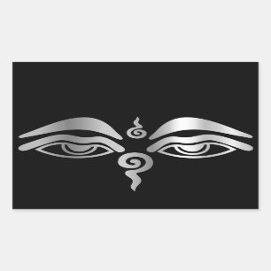 Adesivo Retangular Olho de Buda - Símbolo do Budismo