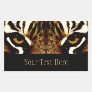 Adesivo Retangular Olhos de um tigre personalizado