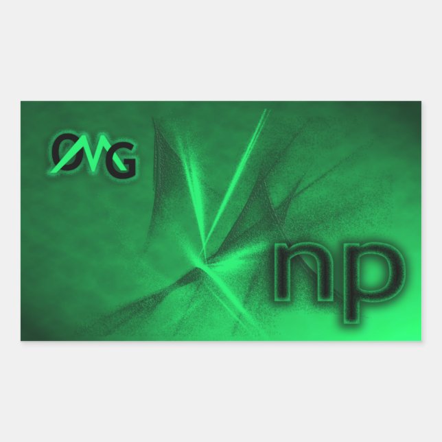 ADESIVO RETANGULAR OMG! (Frente)