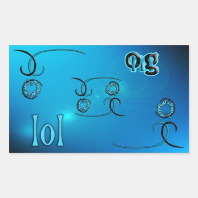 ADESIVO RETANGULAR OMG! (Frente)