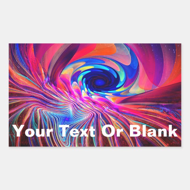 Adesivo Retangular Onda de Torsão (Frente)