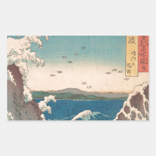 Adesivo Retangular Ondas Japonesas Naruto Redemoinho Oceano Arte