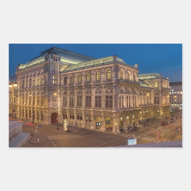 Adesivo Retangular Ópera do Estado de Viena (Frente)