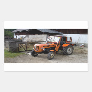Adesivo Retangular Orange Steyr Trator KL II