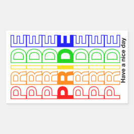 Adesivo Retangular Orgulho
