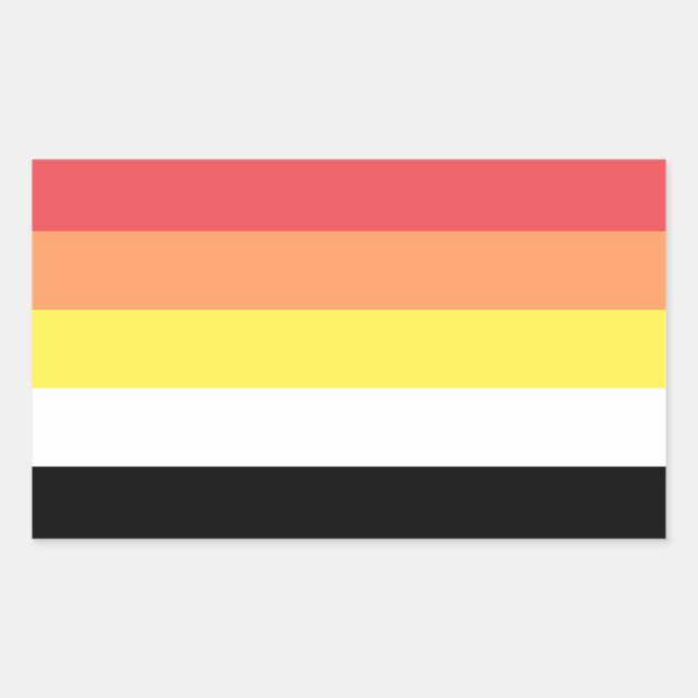 Adesivo Retangular Orgulho Akoisexual Akoiromtico (Frente)